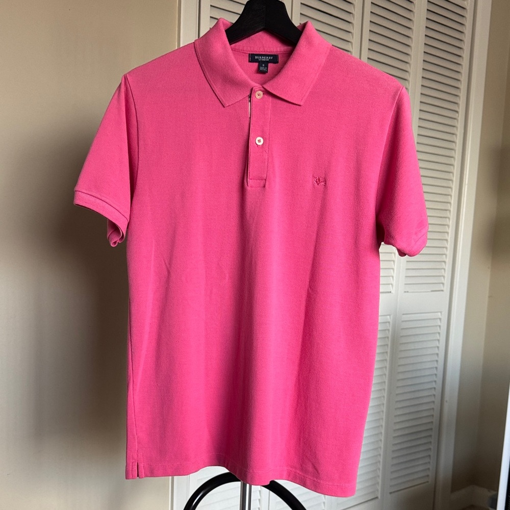 Burberry Vibrant Pink Polo Shirt